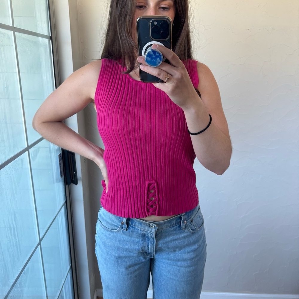 Y2k tank top with cut out
